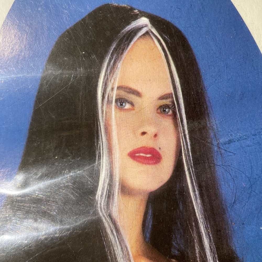 Streaked Extra Long Black Long Hair Witch Wig